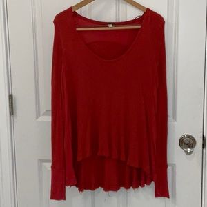 FREE PEOPLE Red Top, Size XS